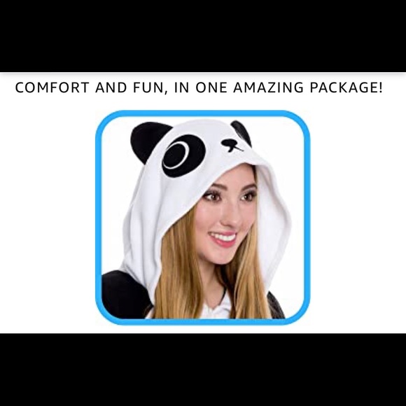Silver Lilly Adult Large Panda Bear Dress Halloween Costume - Picture 4 of 4